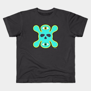 X Eyes - blue Kids T-Shirt